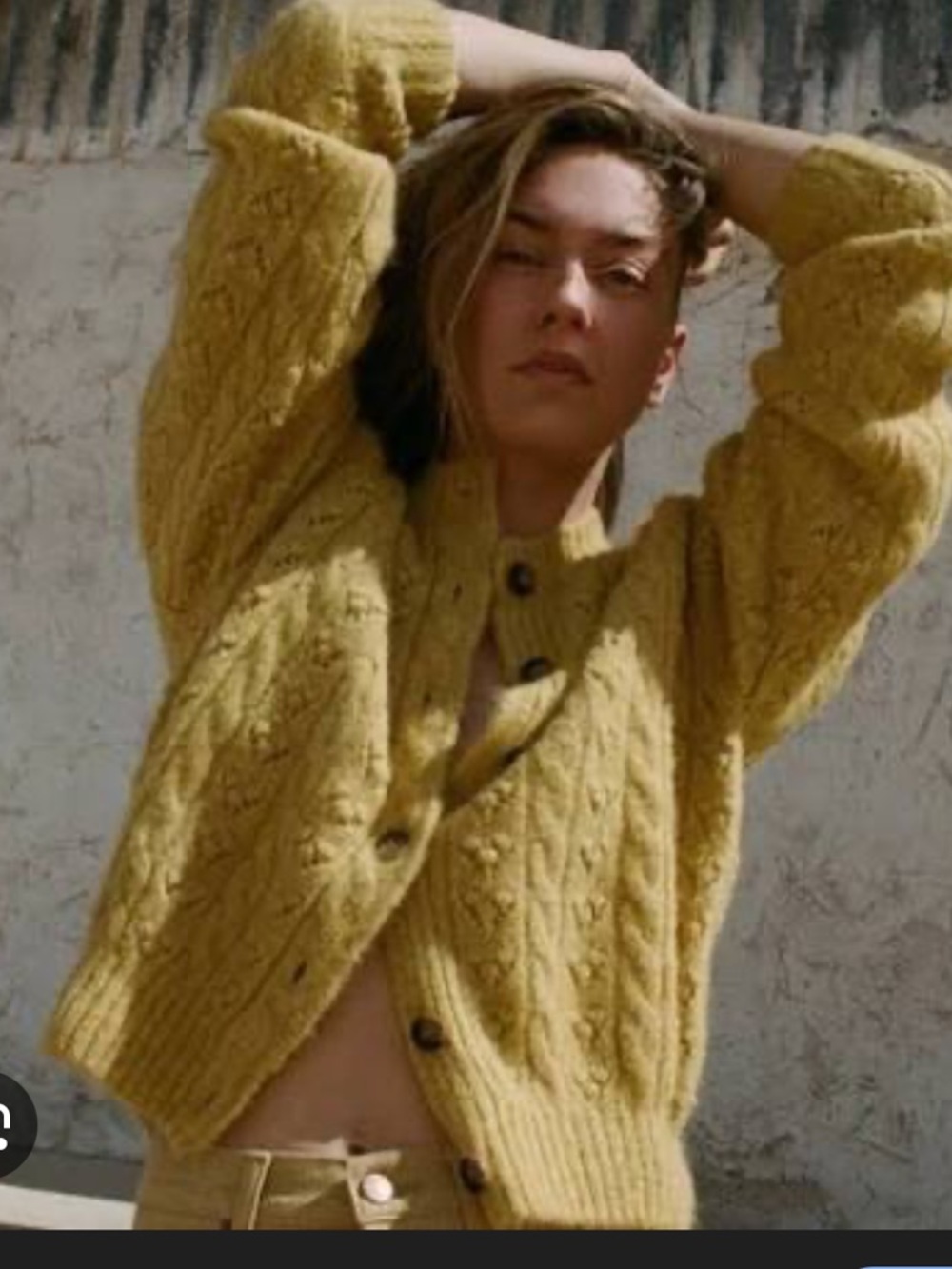 Doen Alder Cardigan in Goldfinch